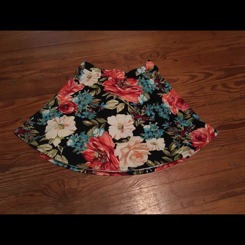 Floral Print Skirt